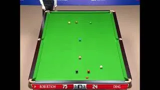 Thumbnail: Ding Junhui is 71 points behind, playingsnooker like crazy, and Robertson is dizzy！#snooker