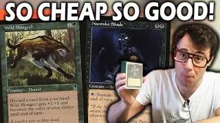 Thumbnail: The two BEST BUDGET decks in Premodern! | RG Zoo vs Moneyball Black | Mtg Gameplay
