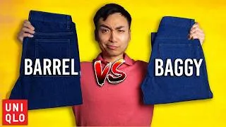 Thumbnail: Which Uniqlo Jean Fit Is Best? (Barrel Pants vs Baggy Jeans)