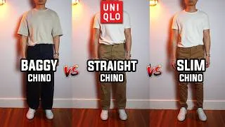 Thumbnail: Which Uniqlo Chino Fit Is Best? (Baggy vs Straight vs Slim)