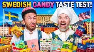 Thumbnail: Americans Try WEIRD Swedish Candy For The First Time! - Taste Test