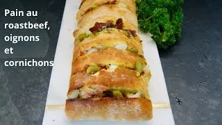 Thumbnail: Pain au roastbeef, pesto et cornichons par Menu to Shop