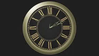 Thumbnail: roman clock ticking sound with animation 12 hours
