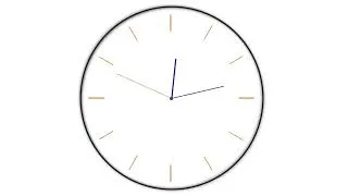 Thumbnail: minimalist clock with binaural delta beat 200 hz and 202 hz 12 hours