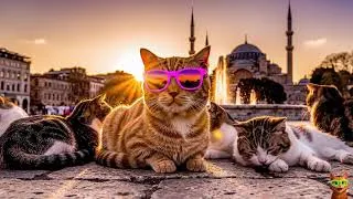Thumbnail: Cat Dance an Istanbul Square | MeowBeat Cat Dance Videos