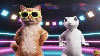 Thumbnail: Cat Dance Funk Latino feat a Gecko | Meowbeat Funny Cat videos