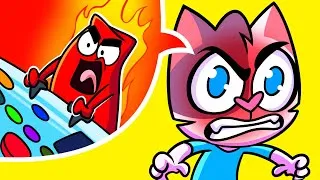 Thumbnail: My Emotions Inside Out! | Anger Controls Me 🙀 | Kids Cartoon | Learn Feelings with Cleo & Theo 🐾