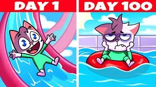Thumbnail: ENDLESS SUMMER VACATION | Funny Cartoon For Kids by Cleo & Theo 😻😼