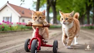 Thumbnail: Mama Cat Trims Fur on the Farm and Makes Tiger Hat For Kittens At Home🐾🎩🐯
