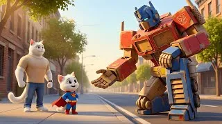 Thumbnail: They Mocked The Kitten’s Cardboard Robot — The Kitten Proved What No One Expected | AI Cat Story