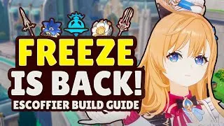 Thumbnail: C0 Escoffier Shreds Genshin's Balance! (Escoffier Build Guide)