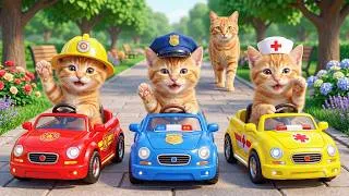 Thumbnail: Mama Cat Surprises Ginger Kitten with Toy Ambulance and Police Car for a Fun Day 🐱🚑🚓💖