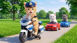Thumbnail: Mama Cat Surprises Ginger Kitten with a New Toy Police Car for a Fun Adventure 🐱🚓💖