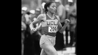 Thumbnail: Florence Griffith (22.39 PB) vs. Merlene Ottey in the 200 m NCAA Championships, Provo, UT 1982.