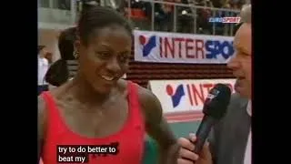 Thumbnail: Merlene Ottey 60m  ( SLO 7.17 NR ) Mting in Linz (  Merlene is 43 years old WOW ) 2003.