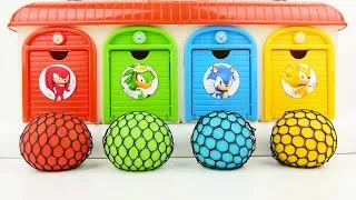 Thumbnail: Satisfying Garage ASMR | Oddly Making 6 Rainbow Squihing Clay Balls Transformation Doors Garage ASMR