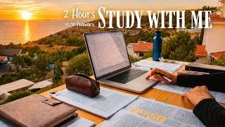 Thumbnail: 2-HOUR STUDY WITH ME at my new home! (Pomodoro 50/10) | Deep Focus, Nature Sounds, No Music