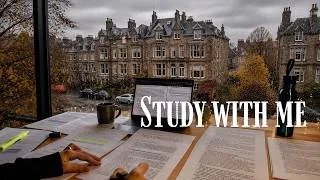 Thumbnail: 1 HOUR STUDY WITH ME on a RAINY DAY | Background noise, Gentle Rain, Real time, No music