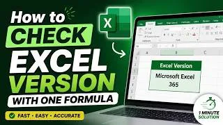 Thumbnail: How to Check Excel Version with One Formula | Excel Formula Trick | Excel Tips & Tricks