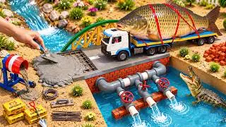 Thumbnail: DIY Mini Truck Builds Brick Bridge to Rescue Giant Fish from Crocodile | Science Project
