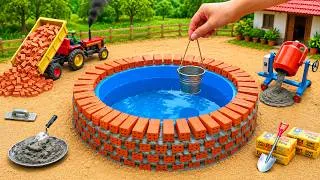 Thumbnail: DIY Mini Tractor Builds a Brick Water Well in a Heat Drought | Construction Science Project