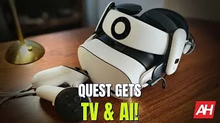 Thumbnail: Meta's HUGE AI & VR Upgrades! Llama for Allies, WhatsApp Translate, Quest TV & More!