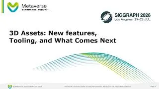 Thumbnail: 3D Assets New Features - SIGGRAPH 2026