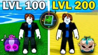 Thumbnail: Noob To Max But Every 100 Levels I FIND A FRUIT In Blox Fruits