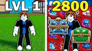 Thumbnail: Noob To Max With Only FRUIT BOXES In Blox Fruits