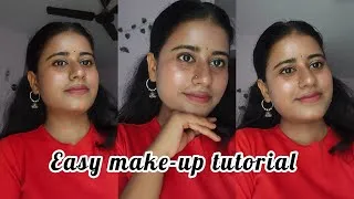 Thumbnail: ✨ Easy Everyday Makeup Tutorial | Beginner Friendly 💄"Sirf 5 min mein easy makeup look! 