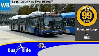 Thumbnail: 99 UBC B-Line (from Boundary Loop) | TransLink CMBC 2009 New Flyer DE60LFR