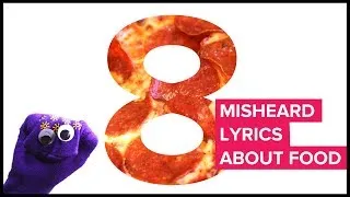 Thumbnail: 8 Misheard Lyrics About Food, Sock Puppet Edition!