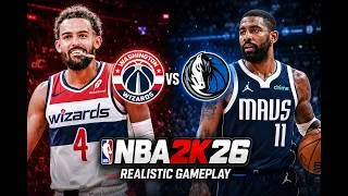 Thumbnail: Washington Wizards vs Dallas Mavericks FULL Game | NBA2K26 Realistic Gameplay