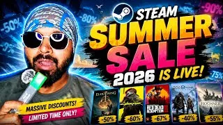 Thumbnail: Steam Summer Sale 2026 🔥 Best Games Under ₹500, ₹1000 & Biggest Discounts!