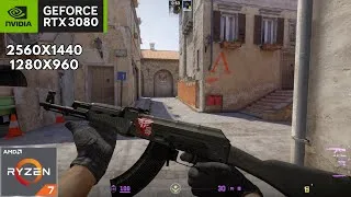 Thumbnail: Counter strike 2 | RTX 3080 | R7 5700X | Competitive Settings | 1440p | 960p |