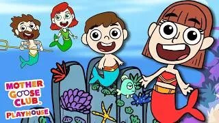 Thumbnail: Mermaid Finger Family + More | Mother Goose Club Nursery Rhyme Cartoons