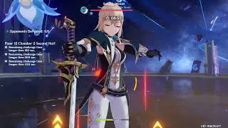 Thumbnail: Kokomi x Jean | Genshin Impact Spiral Abyss 4.4 Floor 12 Full Star