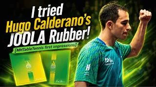 Thumbnail: I Tried Hugo Calderano’s JOOLA Trinity Charged and Dynamic for the first time!