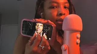 Thumbnail: Mia ASMR giving ASMR…to Mia ASMR + mouth sounds + tapping