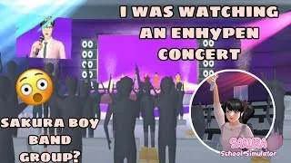 Thumbnail: i was watching an enhypen concert||sakura boy band group?😱 by:mia gaming