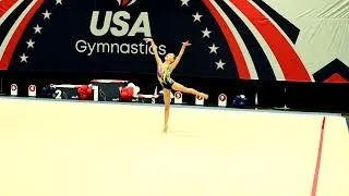 Thumbnail: Floor routine at DVP Nationals. Level 8. Score 12,650
