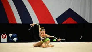 Thumbnail: Clubs routine at DVP Nationals. Level 8. Score 11.400