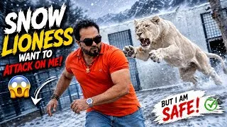 Thumbnail: Snow lioness want to attack on me😳agr darwaza band na hota tu aj khair nahi thi😱(mian saqib)