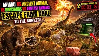 Thumbnail: 200 Animals Escape from a Nuclear Bomb to the Bunker included Giraffe, T-Rex, Smilodon, & Mammoth