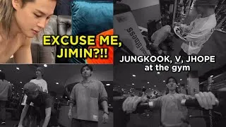 Thumbnail: Jungkook, V, Jhope at the gym | Jimin shirtless eating | V LIVE | Jin, Jhope, V, Jimin watermelon