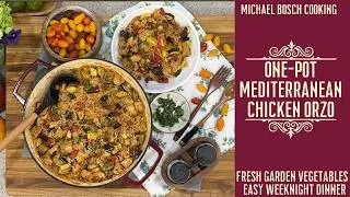 Thumbnail: One-Pot Mediterranean Chicken & Garden Vegetable Orzo | Easy Family Dinner