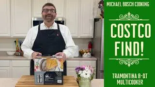 Thumbnail: Tramontina 8-Quart Stainless Steel Multicooker with Pasta Insert | Costco Unboxing & First Look