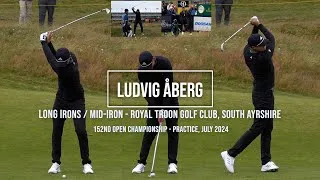 Thumbnail: Ludvig Åberg Golf Swing Long/Mid Irons (face-on) - Royal Troon (South Ayrshire, Scotland) July 2024.