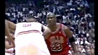 Thumbnail: Michael Jordan Stare Down With Rookie Steve Smith!