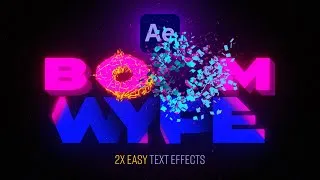 Thumbnail: One After Effects 2026 Update = FASTER Text Explosions & Wipes │Easy Tutorial